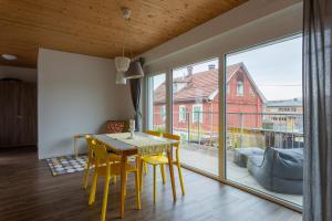 Posezení v ubytování FLEXhome your central, calm and cosy place in Dornbirn