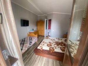 Katil atau katil-katil dalam bilik di Archil and Nino Gigauri Guest House
