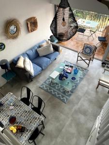Posezení v ubytování Collioure vue imprenable T3 Garage privé