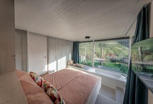 Postel nebo postele na pokoji v ubytování Riedenblick Apartments