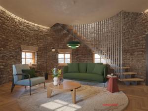 Posezení v ubytování 3100 Kulmhotel Gornergrat