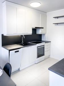 Kuchyň nebo kuchyňský kout v ubytování Gustavelund Apartments + 3 fotografie