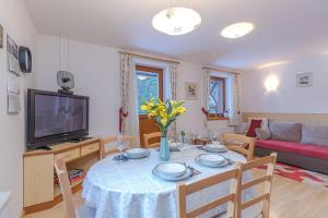 TV a/nebo společenská místnost v ubytování Alpine Retreat Gaja Kranjska Gora - Happy Rentals