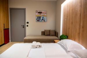 Postel nebo postele na pokoji v ubytování RiA BLU DELUXE HOTEL