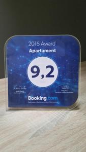 Certifikát, ocenenie alebo iný dokument vystavený v ubytovaní Apartament