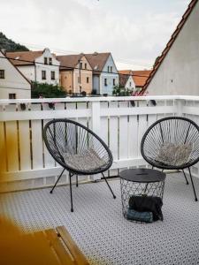Balkón alebo terasa v ubytovaní Vila Ochutnej Pálavu