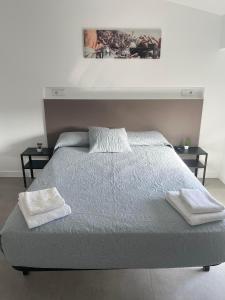 Postel nebo postele na pokoji v ubytování Hostal La Masia