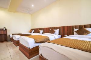Voodi või voodid majutusasutuse Radhe Krishna Resort toas