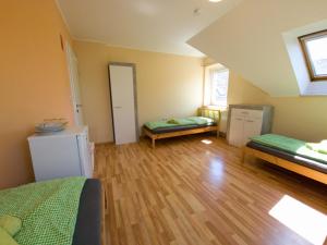 Posteľ alebo postele v izbe v ubytovaní Apartments in Grüner Umgebung