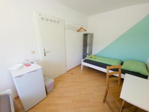 Posteľ alebo postele v izbe v ubytovaní Apartments in Grüner Umgebung