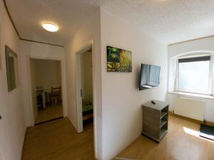 Televízia a/alebo spoločenská miestnosť v ubytovaní Apartments in Grüner Umgebung