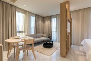 Istumisnurk majutusasutuses The Code Residence - ذا كود ريزيدنس