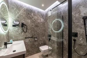 Koupelna v ubytování Hotel Debrecen