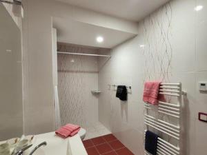 Koupelna v ubytování Gîte cosy avec jardin, terrasse et parking entre Châteaux de la Loire et ZooParc de Beauval - FR-1-491-350