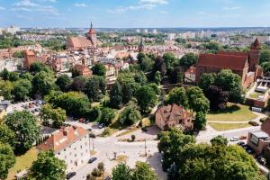 Výhľad na mesto Olsztyn alebo výhľad na mesto priamo z apartmánu
