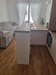 Kuchyň nebo kuchyňský kout v ubytování Apartment MareMare Budva