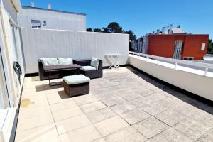 Χώρος καθιστικού στο Viana beach apartment