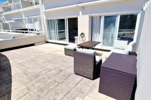 Μπαλκόνι ή βεράντα στο Viana beach apartment