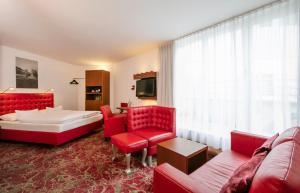 Łóżko lub łóżka w pokoju w obiekcie ARCOTEL Kaiserwasser Wien