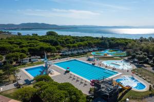 an overhead view of a pool at a resort at Ama Vivi Sorridi in Marina Julia