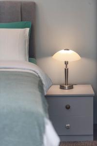 Postel nebo postele na pokoji v ubytování Ston apartment Sagittarius