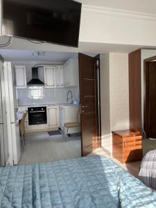 Η κουζίνα ή μικρή κουζίνα στο Samal-2 luxury apartments +23 φωτογραφίες