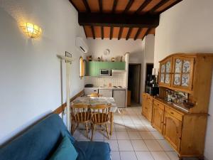 Kuchnia lub aneks kuchenny w obiekcie Villa 3 pièces climatisée avec jardin, proche plage, piscine, parking, et animaux autorisés - Saint Cyprien - FR-1-106-32