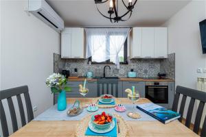 Kuchyň nebo kuchyňský kout v ubytování Ston apartment Sagittarius