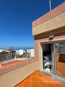Balkón nebo terasa v ubytování Hiba apartments
