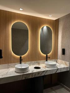 Um banheiro em Hotel Canal Beagle