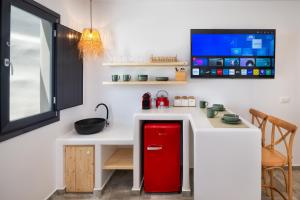 Dapur atau dapur kecil di Terra Vecchia Suites