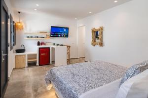 Dapur atau dapur kecil di Terra Vecchia Suites