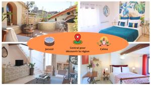 Posteľ alebo postele v izbe v ubytovaní Maison avec Jacuzzi et terrasse sur les toits