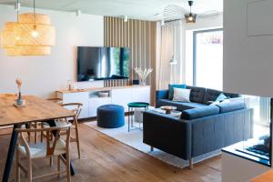 TV a/nebo společenská místnost v ubytování Grüngedacht