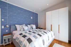 Postel nebo postele na pokoji v ubytování Grüngedacht