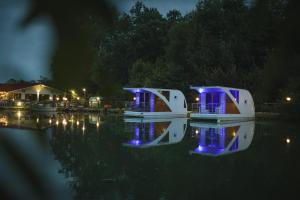 Výhled na řeku, která protéká v blízkosti apartmánu