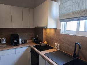 Η κουζίνα ή μικρή κουζίνα στο Thouria Agora Suites 3 +2 φωτογραφίες