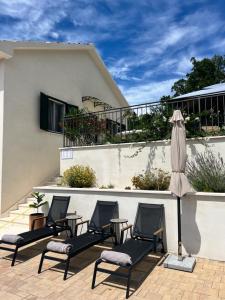 Balkón nebo terasa v ubytování Holiday Home Calma