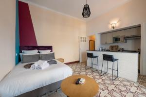 Kuchyň nebo kuchyňský kout v ubytování Junior Suite Balima I B43