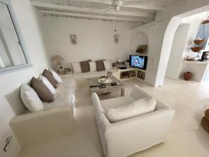 Posezení v ubytování Antiparos Zen House