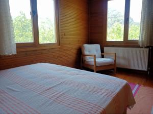 Postel nebo postele na pokoji v ubytování İzmir Yaşam Vadisi