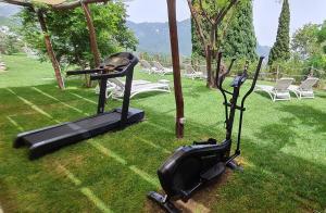 Fitness centrum a/nebo fitness zařízení v ubytování Villa Barluzzi