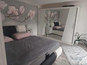 Letto o letti in una camera di Ubytování Dobešov