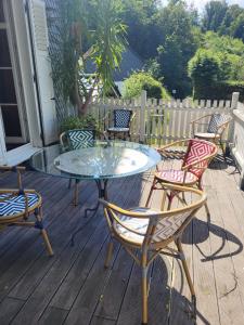 Balkón nebo terasa v ubytování Ferienhaus Dreamholiday - Stilvolles großes Ferienhaus mit Garten