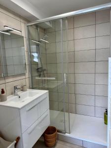 Koupelna v ubytování Confortable appartement avec terrasses entre Paris et Disney