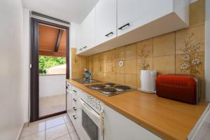 Kuchyň nebo kuchyňský kout v ubytování Apartments Tena