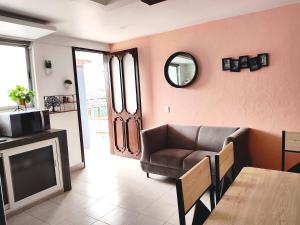 Kuchyň nebo kuchyňský kout v ubytování Hotel Jardines Del Carmen