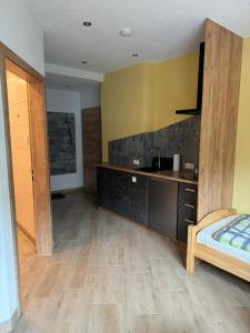 Kuchyň nebo kuchyňský kout v ubytování Ferienwohnung Zeitler
