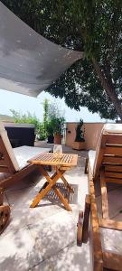 Balkón alebo terasa v ubytovaní Merlo House Dol Hvar