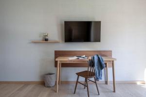 TV a/nebo společenská místnost v ubytování Seegut Zeppelin